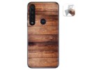 Funda Gel Tpu para Motorola Moto G8 Plus diseño Madera 02 Dibujos