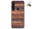 Funda Gel Tpu para Motorola Moto G8 Plus diseño Madera 03 Dibujos