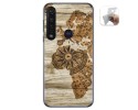 Funda Gel Tpu para Motorola Moto G8 Plus diseño Madera 07 Dibujos