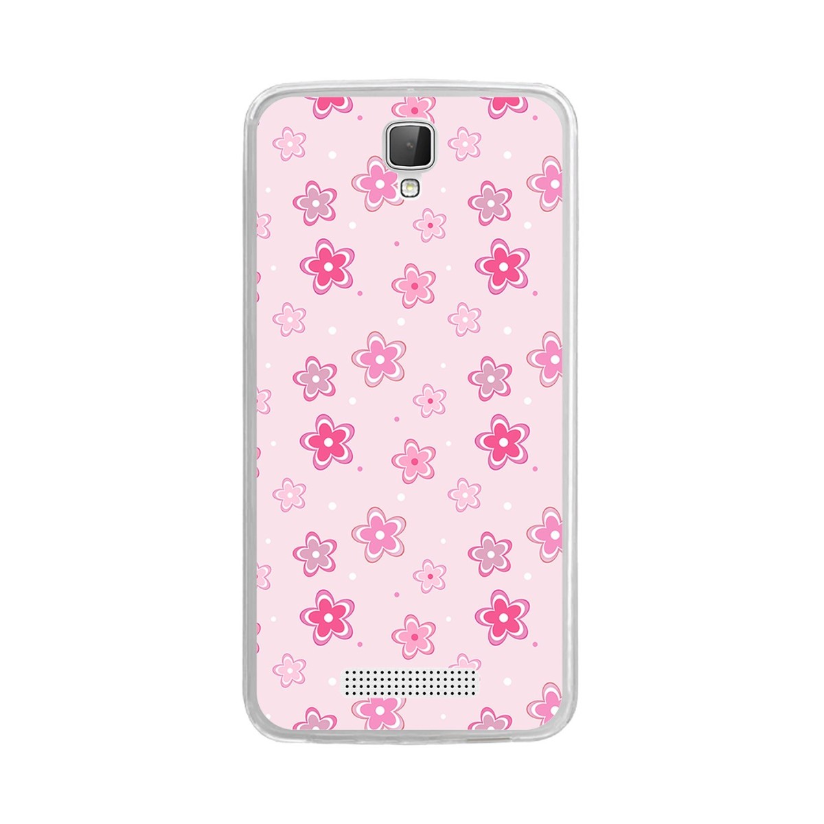 Funda Gel Tpu para Zte Blade L5 / L5 Plus Diseño Flores Dibujos