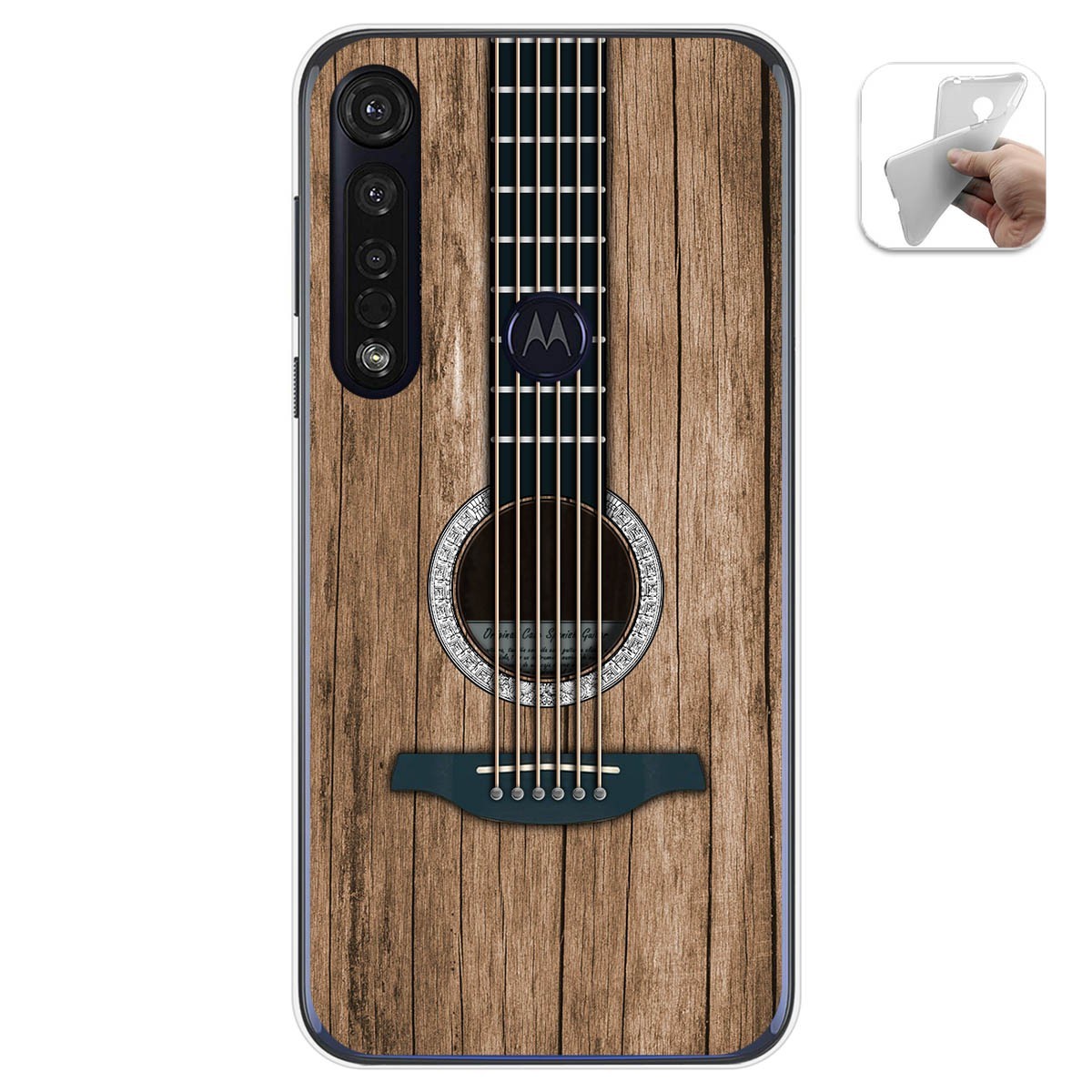 Funda Gel Tpu para Motorola Moto G8 Plus diseño Madera 11 Dibujos