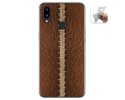 Funda Gel Tpu para Samsung Galaxy A10s diseño Cuero 01 Dibujos