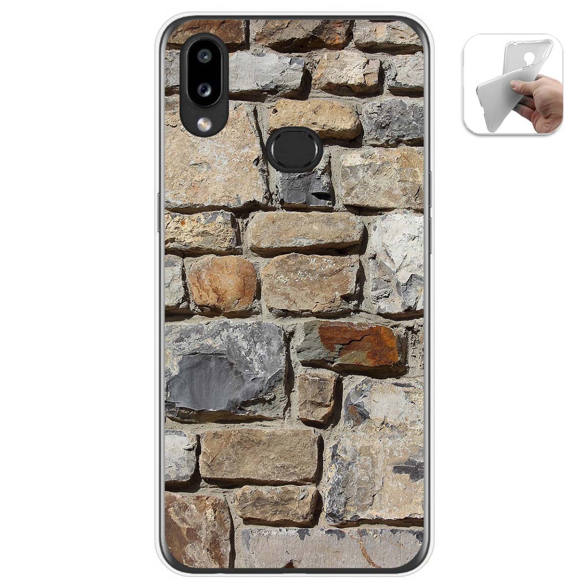 Funda Gel Tpu para Samsung Galaxy A10s diseño Ladrillo 03 Dibujos