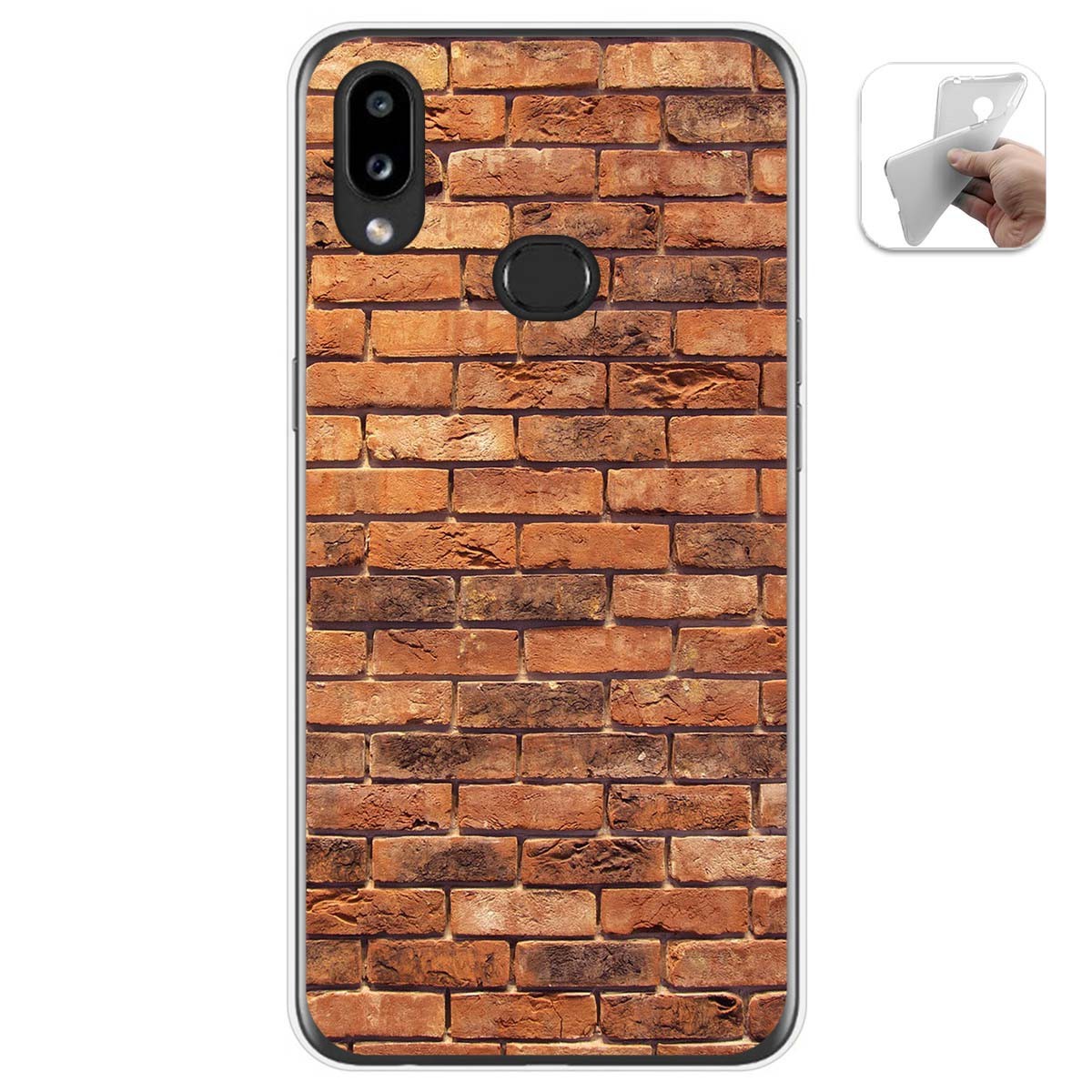 Funda Gel Tpu para Samsung Galaxy A10s diseño Ladrillo 04 Dibujos