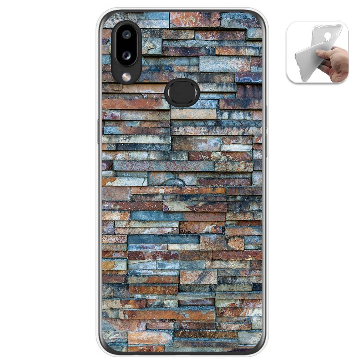 Funda Gel Tpu para Samsung Galaxy A10s diseño Ladrillo 05 Dibujos