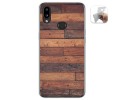 Funda Gel Tpu para Samsung Galaxy A10s diseño Madera 03 Dibujos