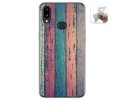 Funda Gel Tpu para Samsung Galaxy A10s diseño Madera 10 Dibujos