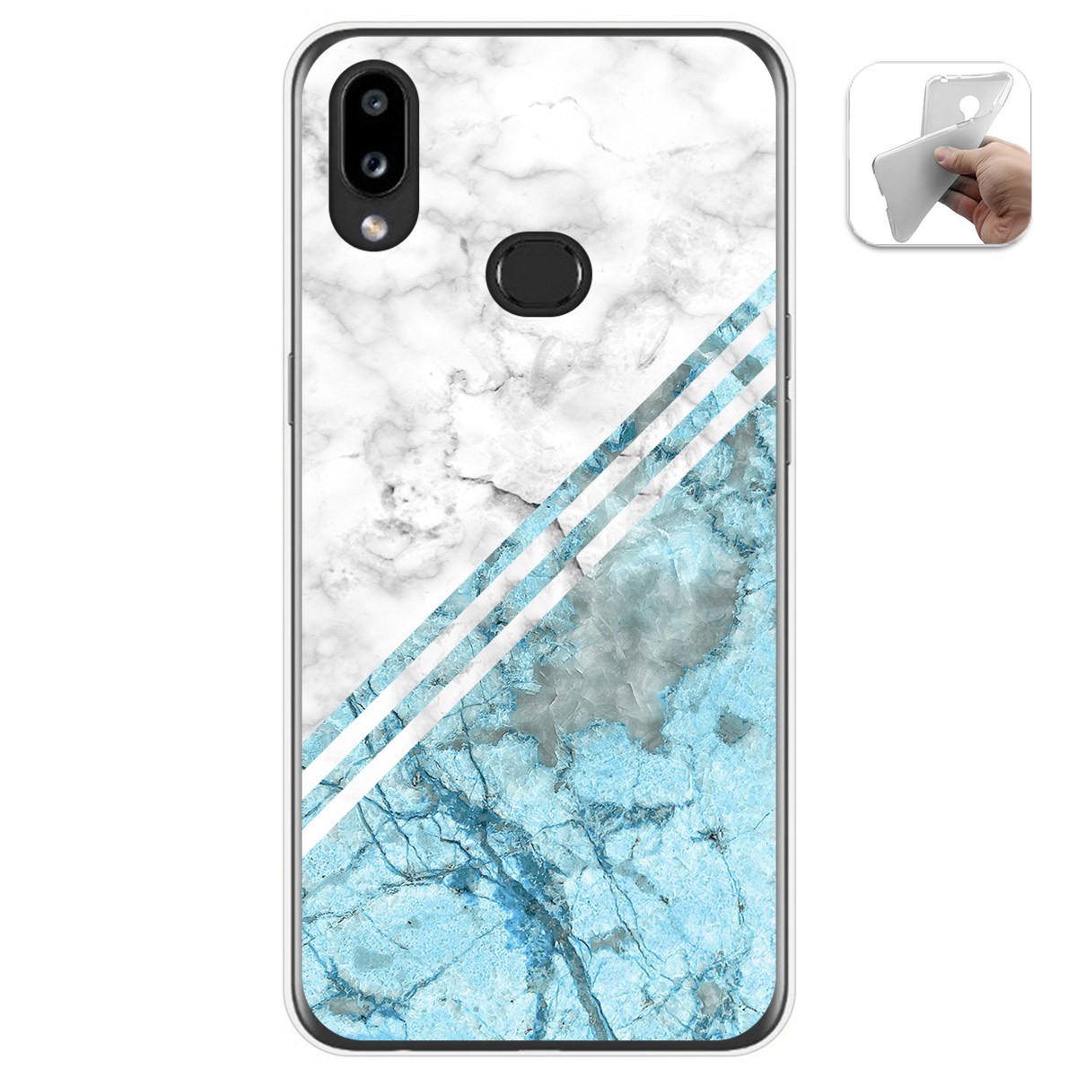 Funda Gel Tpu para Samsung Galaxy A10s diseño Mármol 02 Dibujos