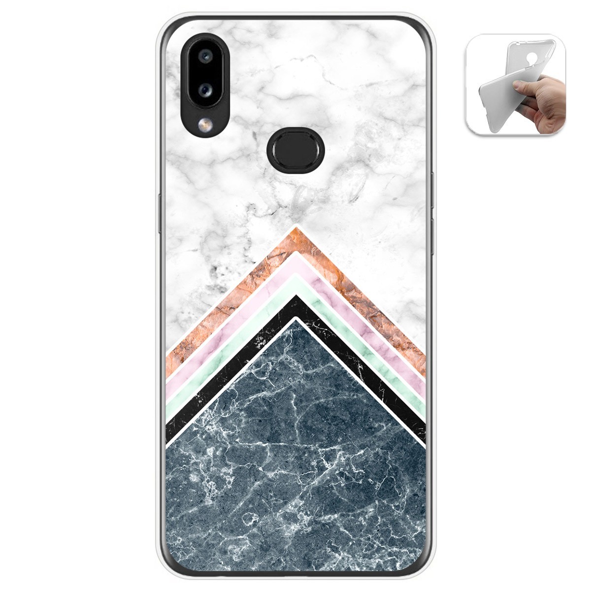 Funda Gel Tpu para Samsung Galaxy A10s diseño Mármol 05 Dibujos