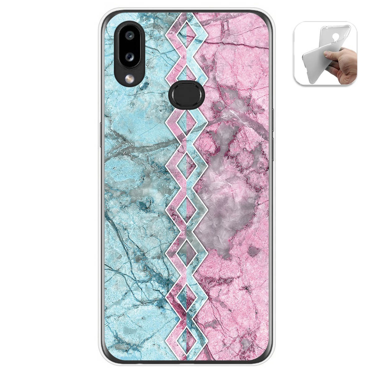 Funda Gel Tpu para Samsung Galaxy A10s diseño Mármol 08 Dibujos
