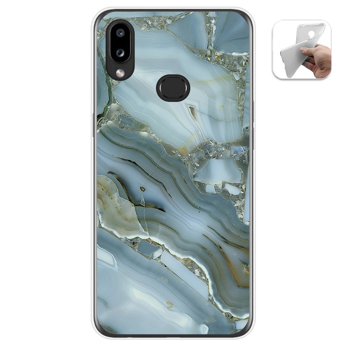 Funda Gel Tpu para Samsung Galaxy A10s diseño Mármol 09 Dibujos