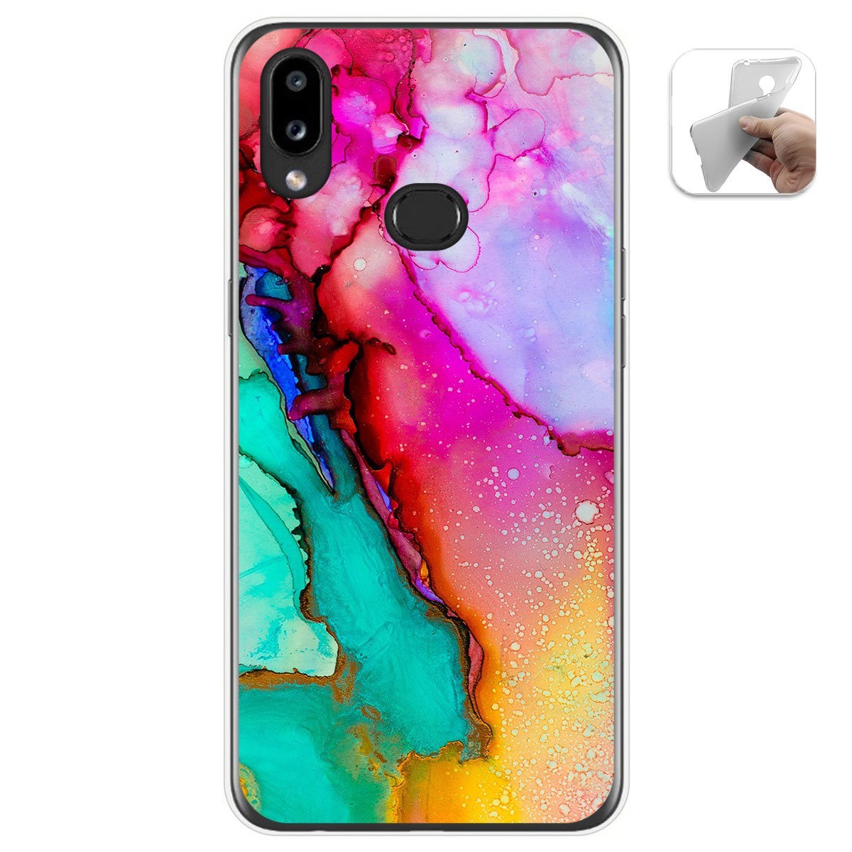 Funda Gel Tpu para Samsung Galaxy A10s diseño Mármol 15 Dibujos