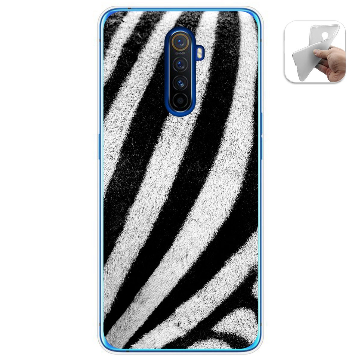 Funda Gel Tpu para Realme X2 Pro diseño Animal 02 Dibujos