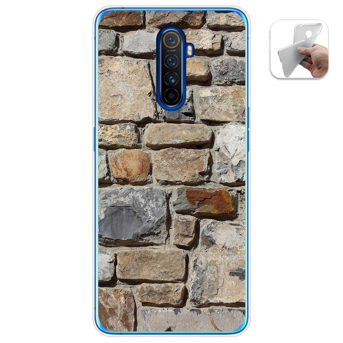 Funda Gel Tpu para Realme X2 Pro diseño Ladrillo 03 Dibujos