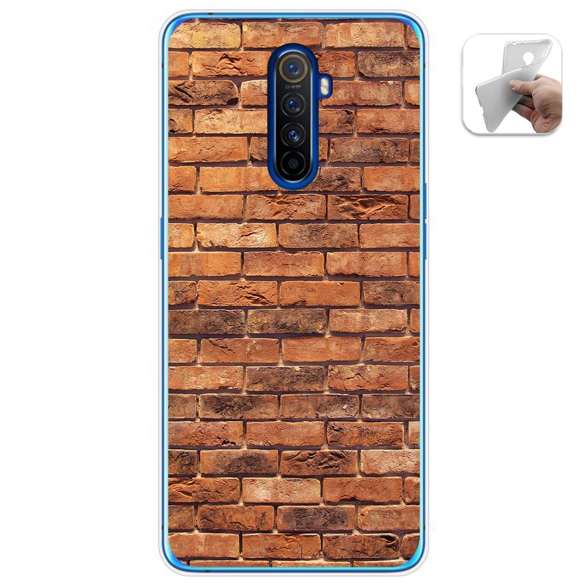 Funda Gel Tpu para Realme X2 Pro diseño Ladrillo 04 Dibujos
