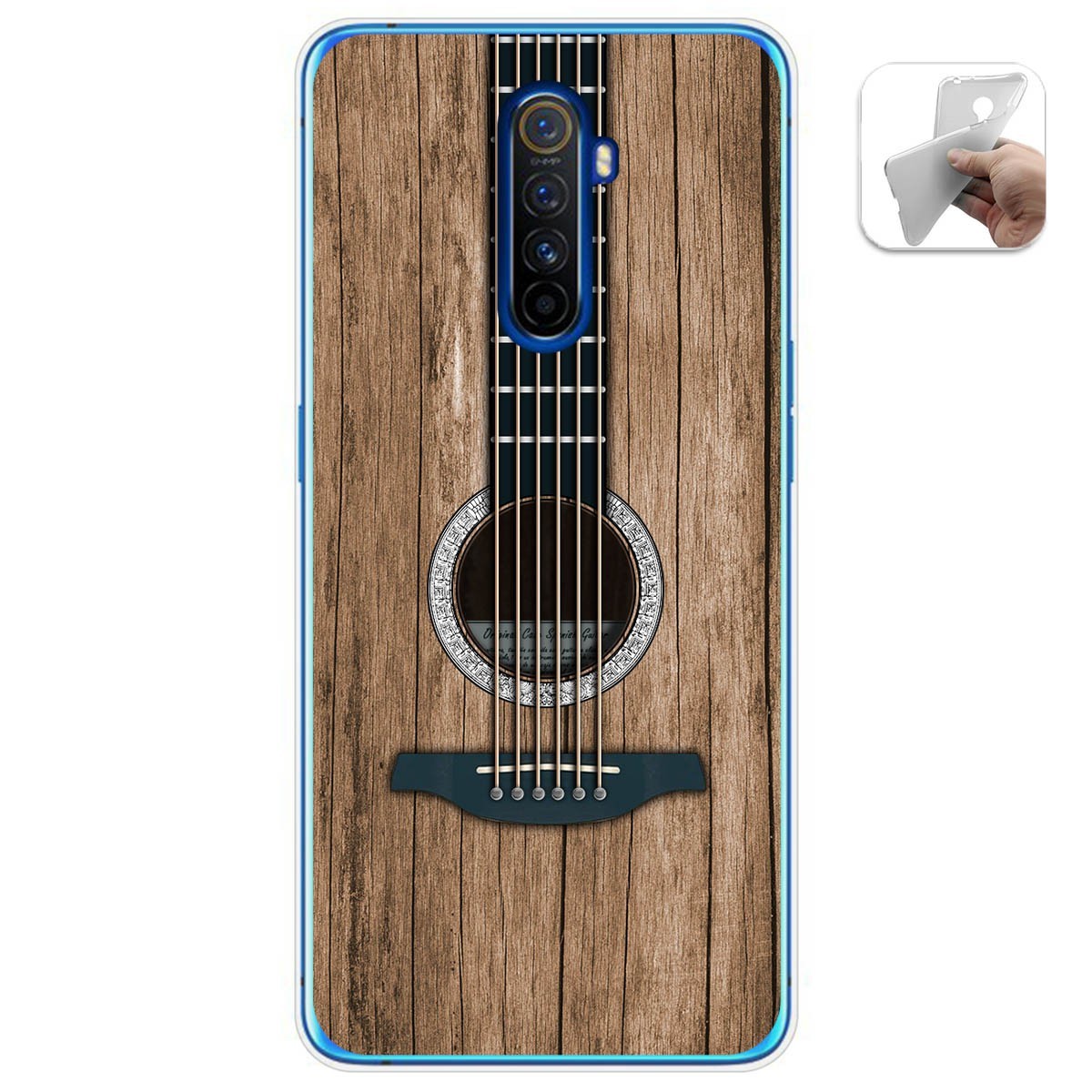 Funda Gel Tpu para Realme X2 Pro diseño Madera 11 Dibujos
