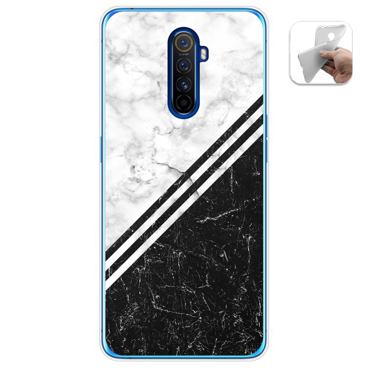 Funda Gel Tpu para Realme X2 Pro diseño Mármol 01 Dibujos
