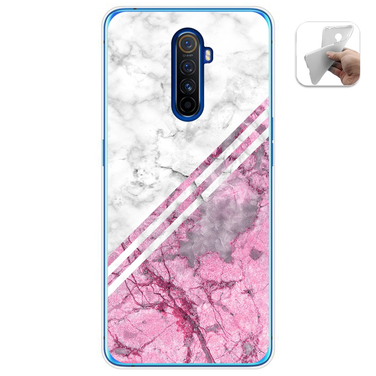 Funda Gel Tpu para Realme X2 Pro diseño Mármol 03 Dibujos