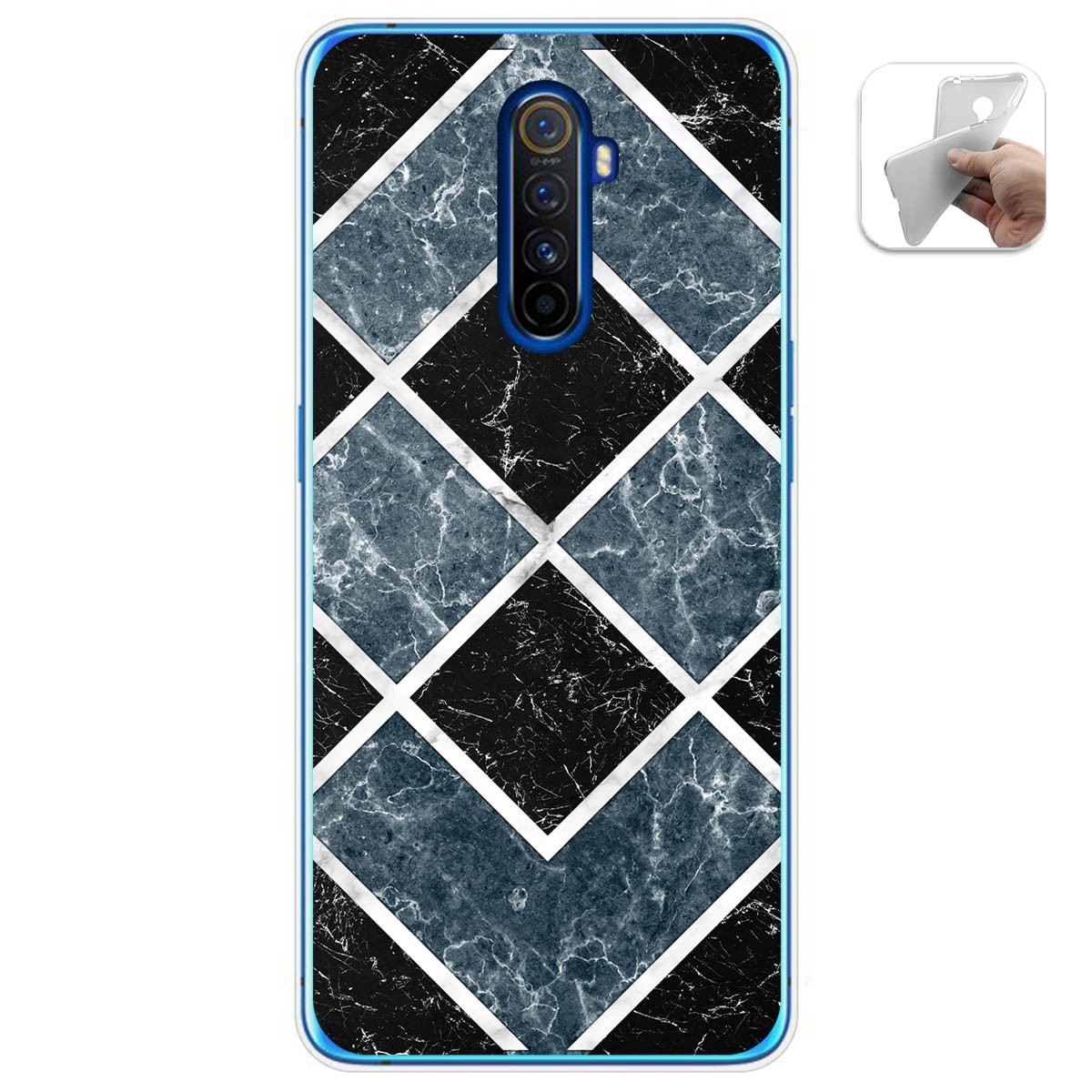 Funda Gel Tpu para Realme X2 Pro diseño Mármol 06 Dibujos