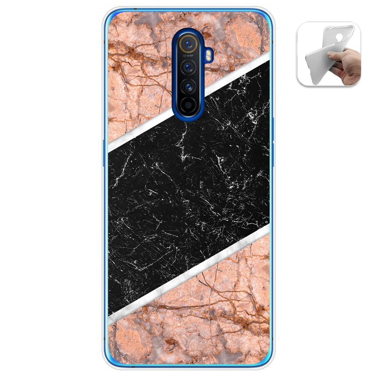 Funda Gel Tpu para Realme X2 Pro diseño Mármol 07 Dibujos