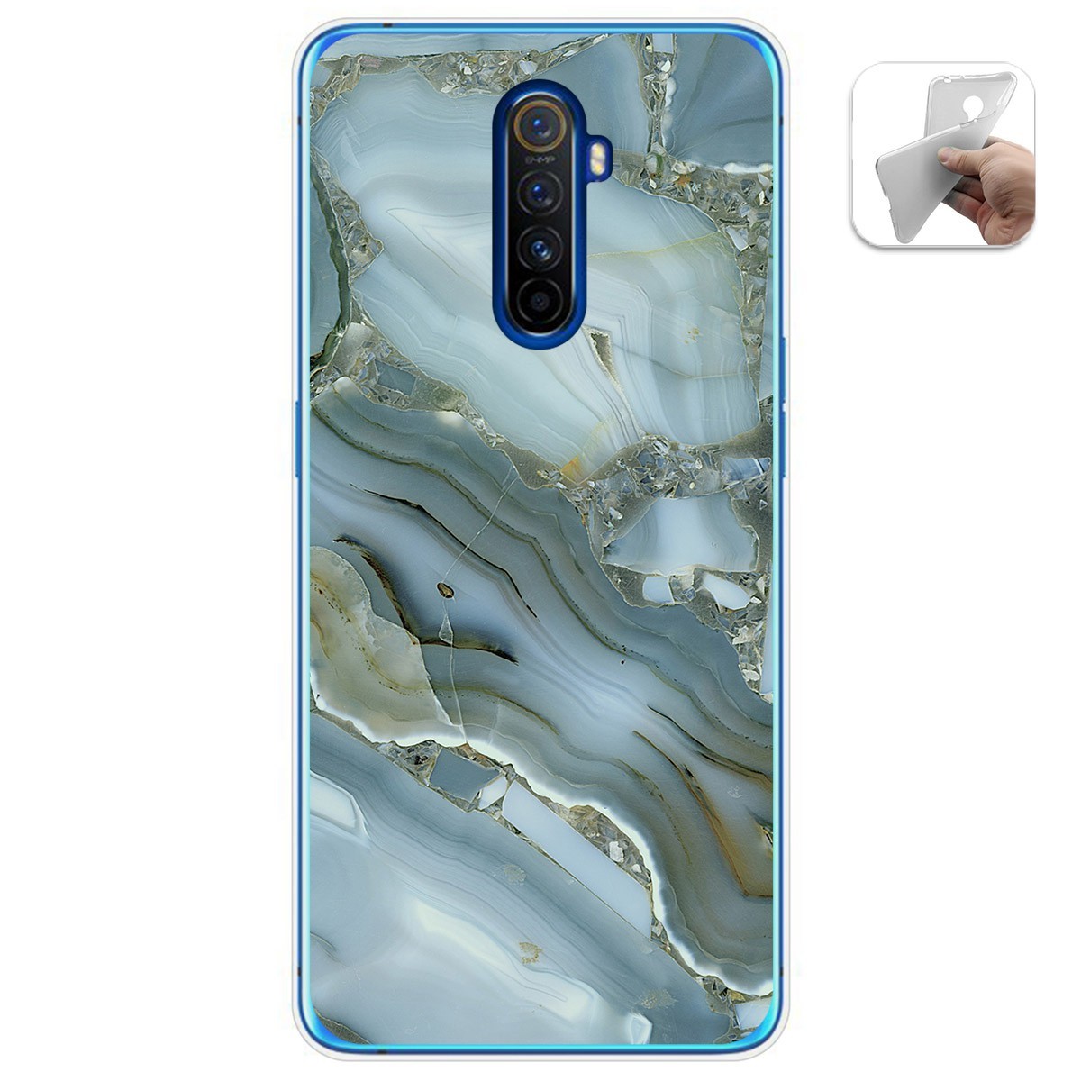 Funda Gel Tpu para Realme X2 Pro diseño Mármol 09 Dibujos
