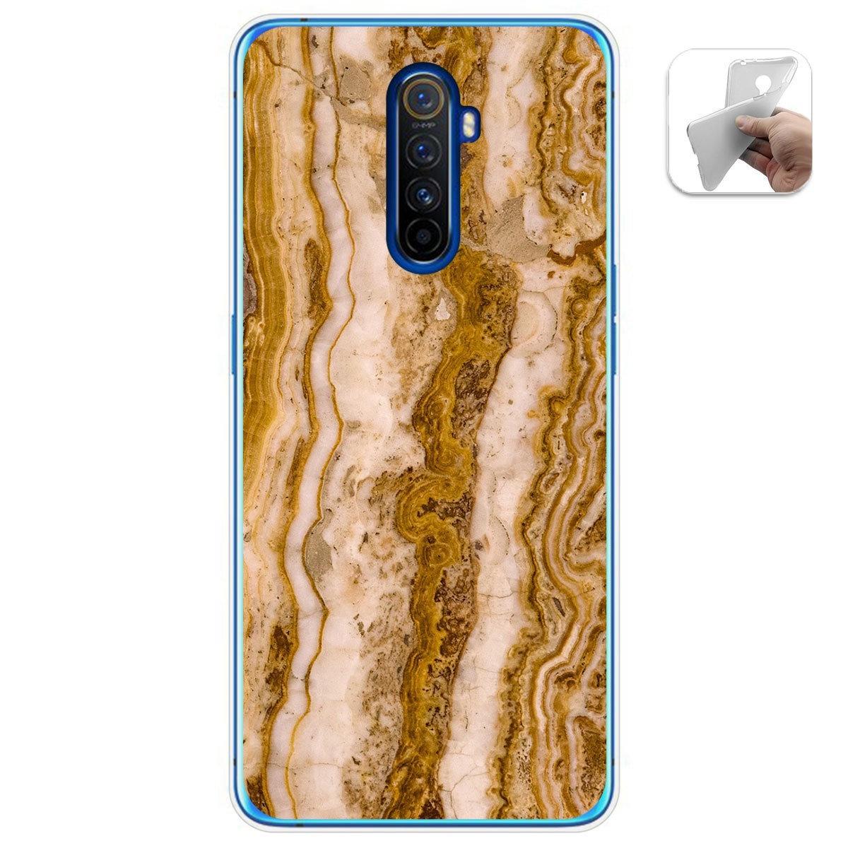 Funda Gel Tpu para Realme X2 Pro diseño Mármol 10 Dibujos