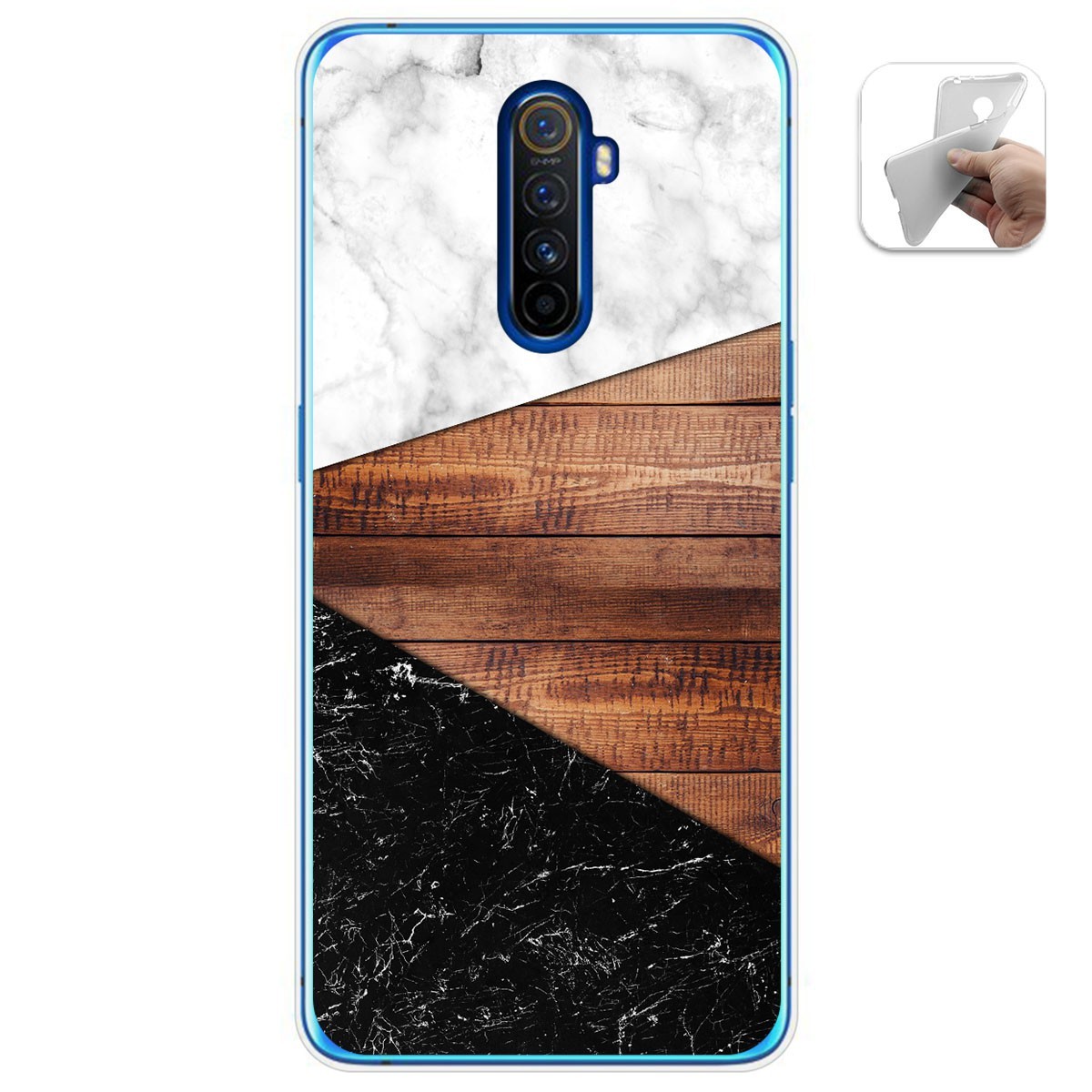 Funda Gel Tpu para Realme X2 Pro diseño Mármol 11 Dibujos