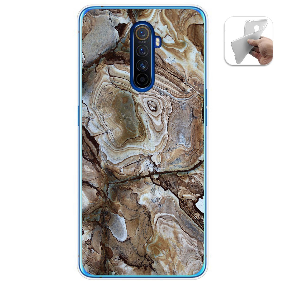 Funda Gel Tpu para Realme X2 Pro diseño Mármol 14 Dibujos
