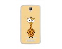 Funda Gel Tpu para Zte Blade L5 / L5 Plus Diseño Jirafa Dibujos