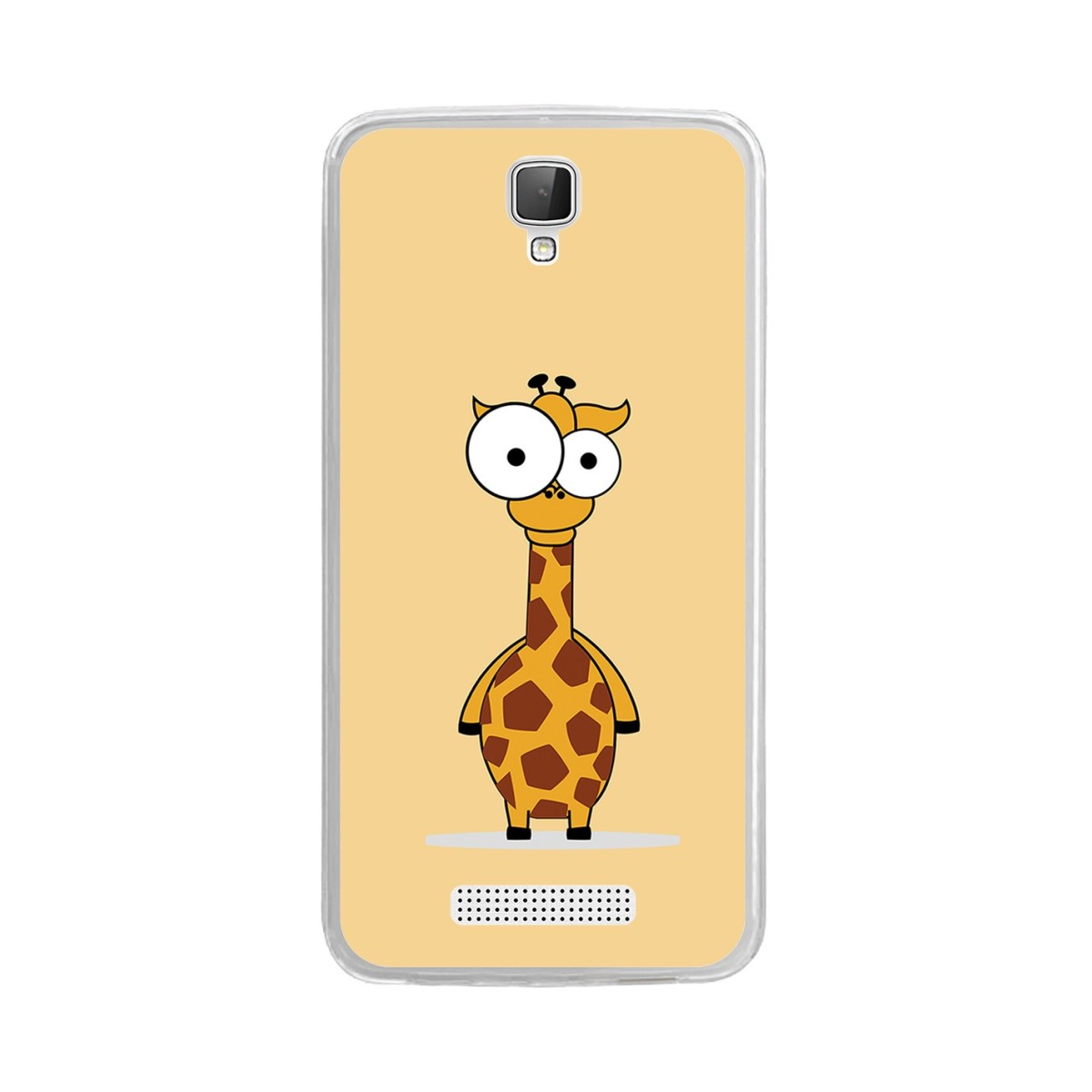 Funda Gel Tpu para Zte Blade L5 / L5 Plus Diseño Jirafa Dibujos
