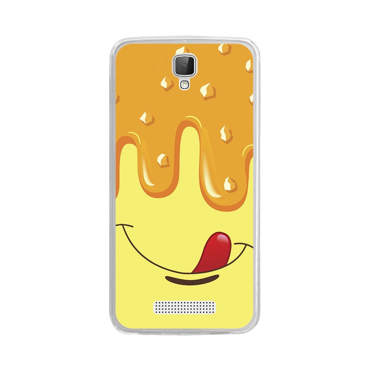 Funda Gel Tpu para Zte Blade L5 / L5 Plus Diseño Helado Vainilla Dibujos