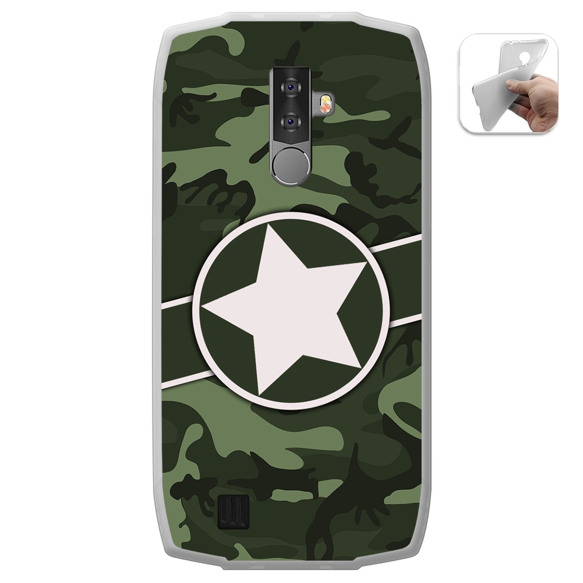 Funda Gel Tpu para Blackview BV6800 Pro diseño Camuflaje 01 Dibujos