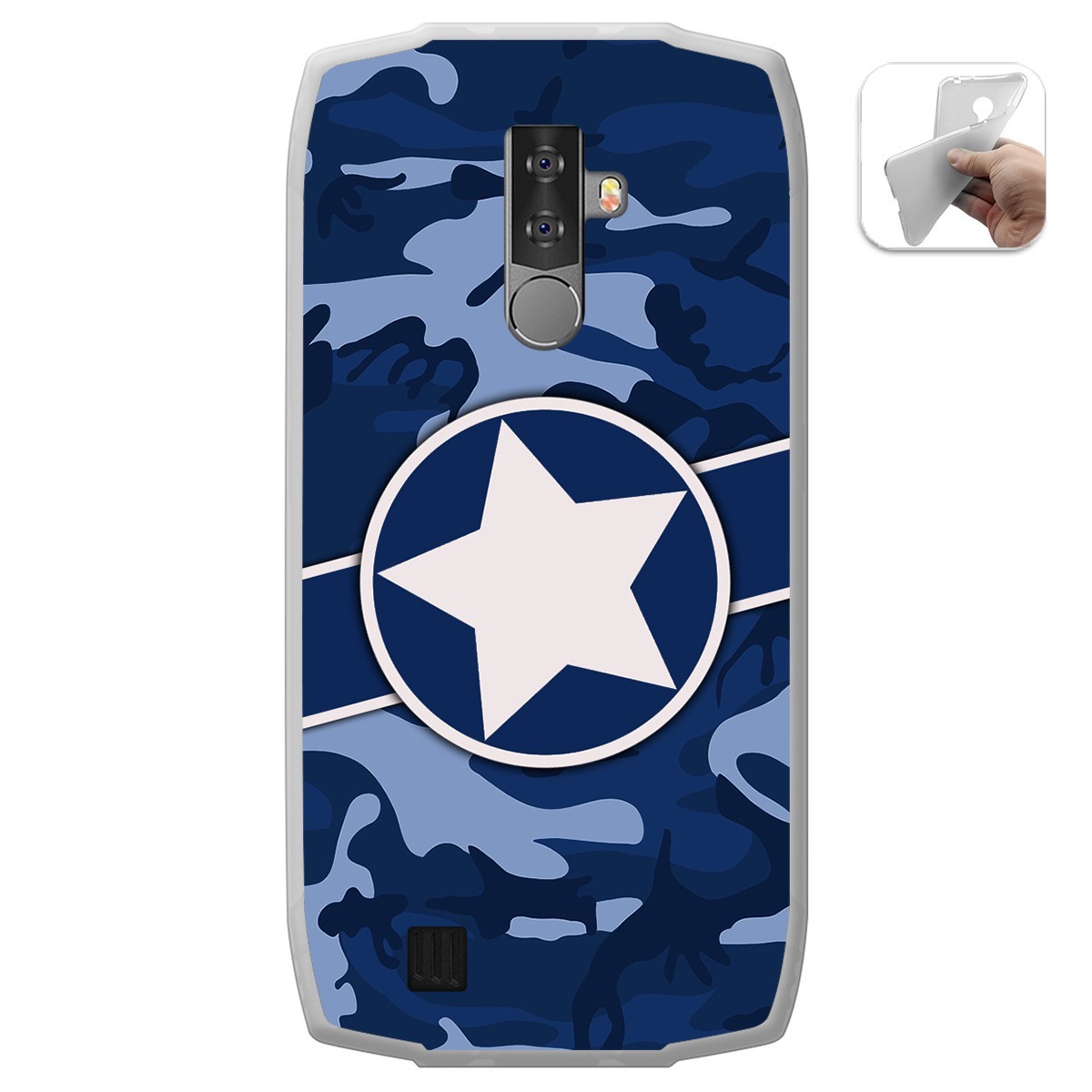 Funda Gel Tpu para Blackview BV6800 Pro diseño Camuflaje 03 Dibujos