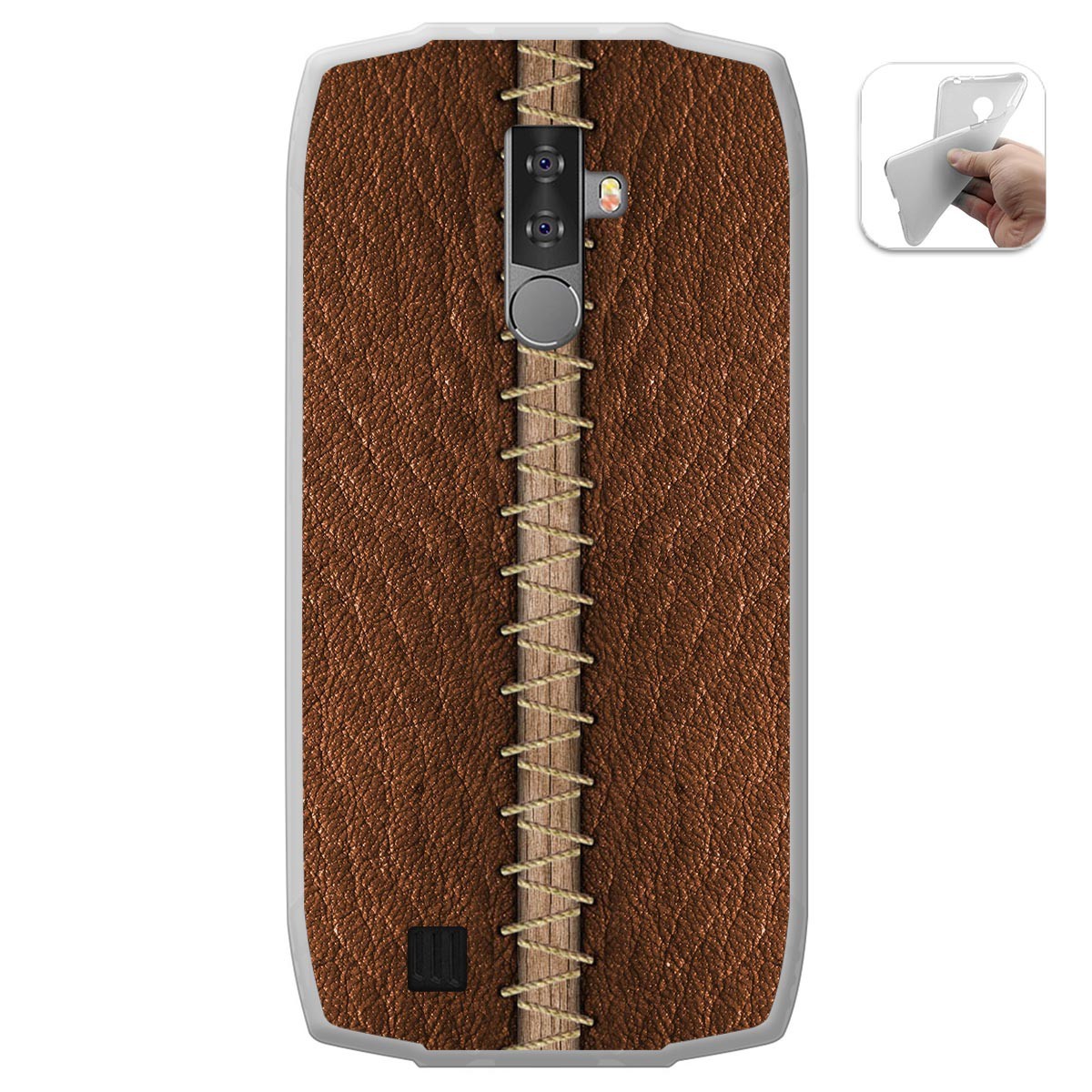 Funda Gel Tpu para Blackview BV6800 Pro diseño Cuero 01 Dibujos