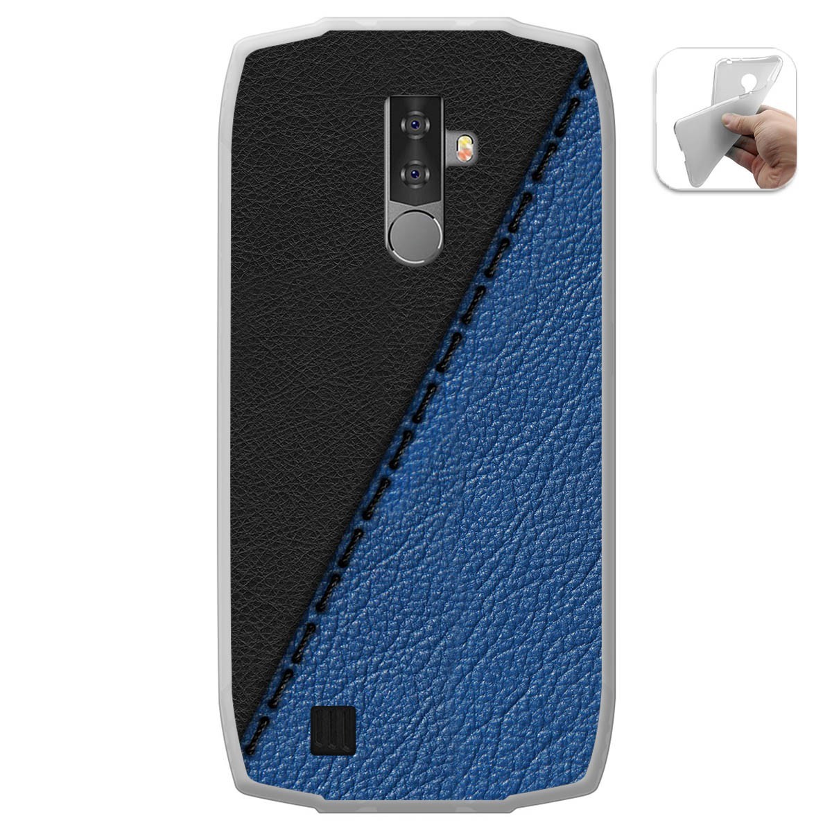 Funda Gel Tpu para Blackview BV6800 Pro diseño Cuero 02 Dibujos