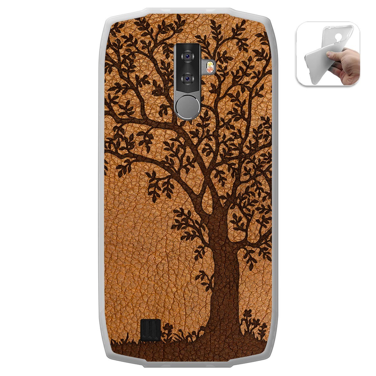 Funda Gel Tpu para Blackview BV6800 Pro diseño Cuero 03 Dibujos