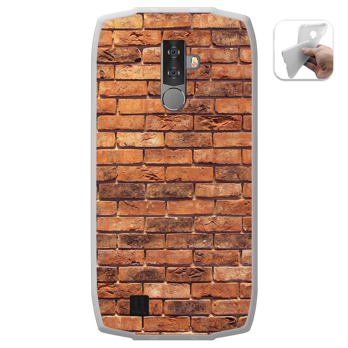 Funda Gel Tpu para Blackview BV6800 Pro diseño Ladrillo 04 Dibujos