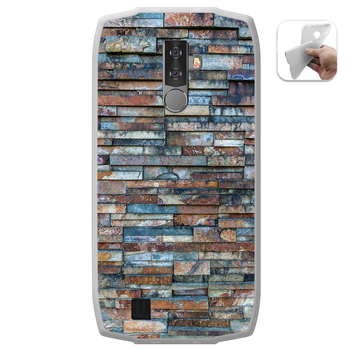 Funda Gel Tpu para Blackview BV6800 Pro diseño Ladrillo 05 Dibujos
