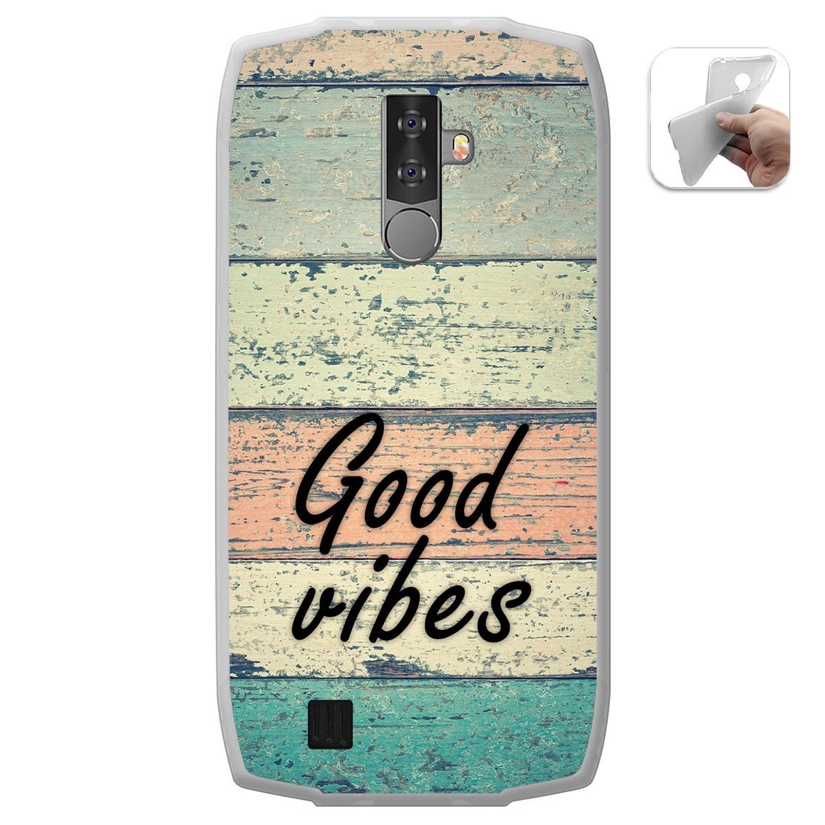 Funda Gel Tpu para Blackview BV6800 Pro diseño Madera 01 Dibujos