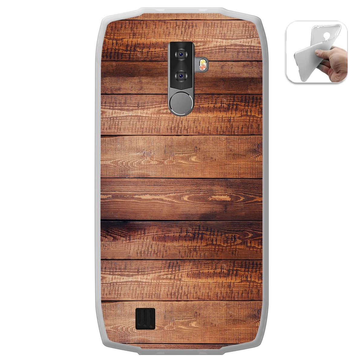 Funda Gel Tpu para Blackview BV6800 Pro diseño Madera 02 Dibujos