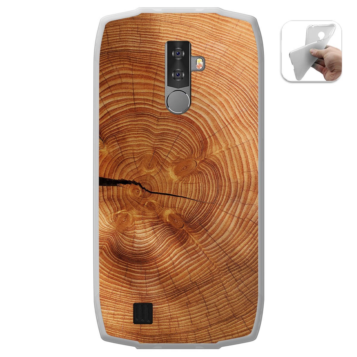 Funda Gel Tpu para Blackview BV6800 Pro diseño Madera 04 Dibujos