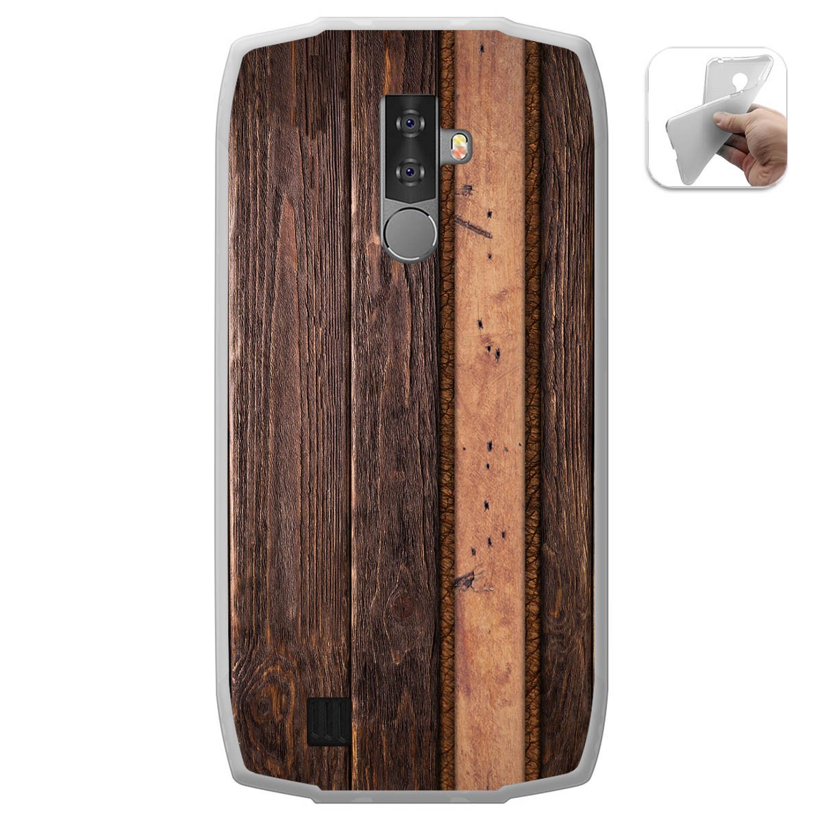 Funda Gel Tpu para Blackview BV6800 Pro diseño Madera 05 Dibujos