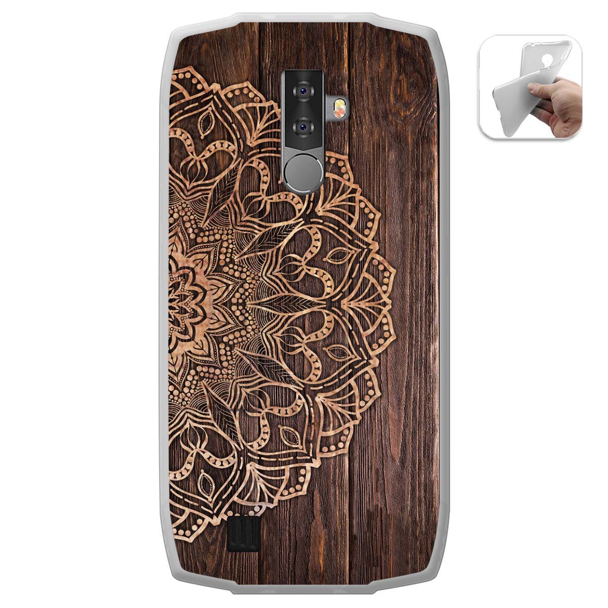 Funda Gel Tpu para Blackview BV6800 Pro diseño Madera 06 Dibujos