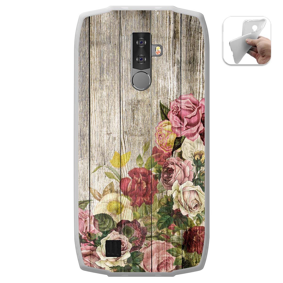 Funda Gel Tpu para Blackview BV6800 Pro diseño Madera 08 Dibujos