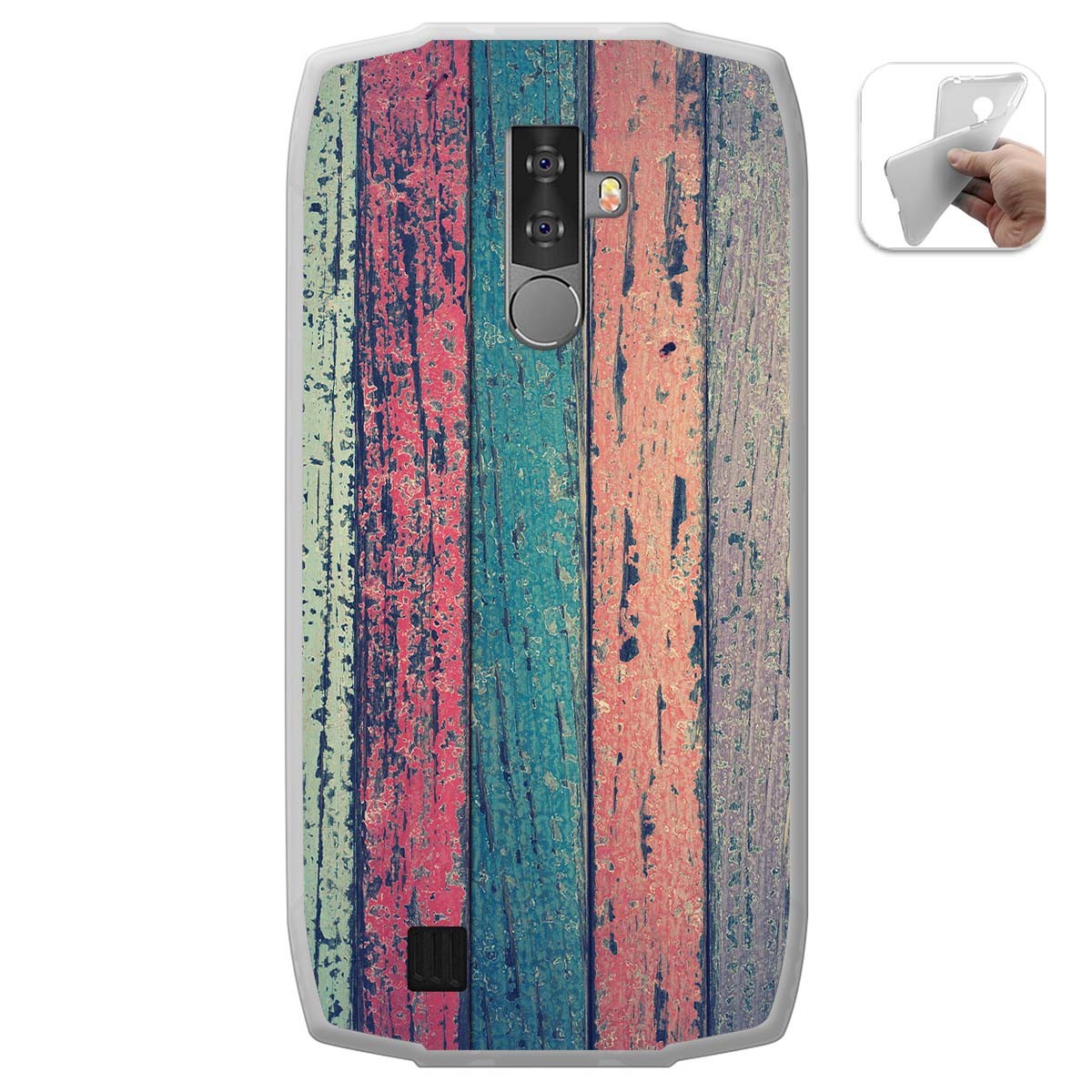 Funda Gel Tpu para Blackview BV6800 Pro diseño Madera 10 Dibujos