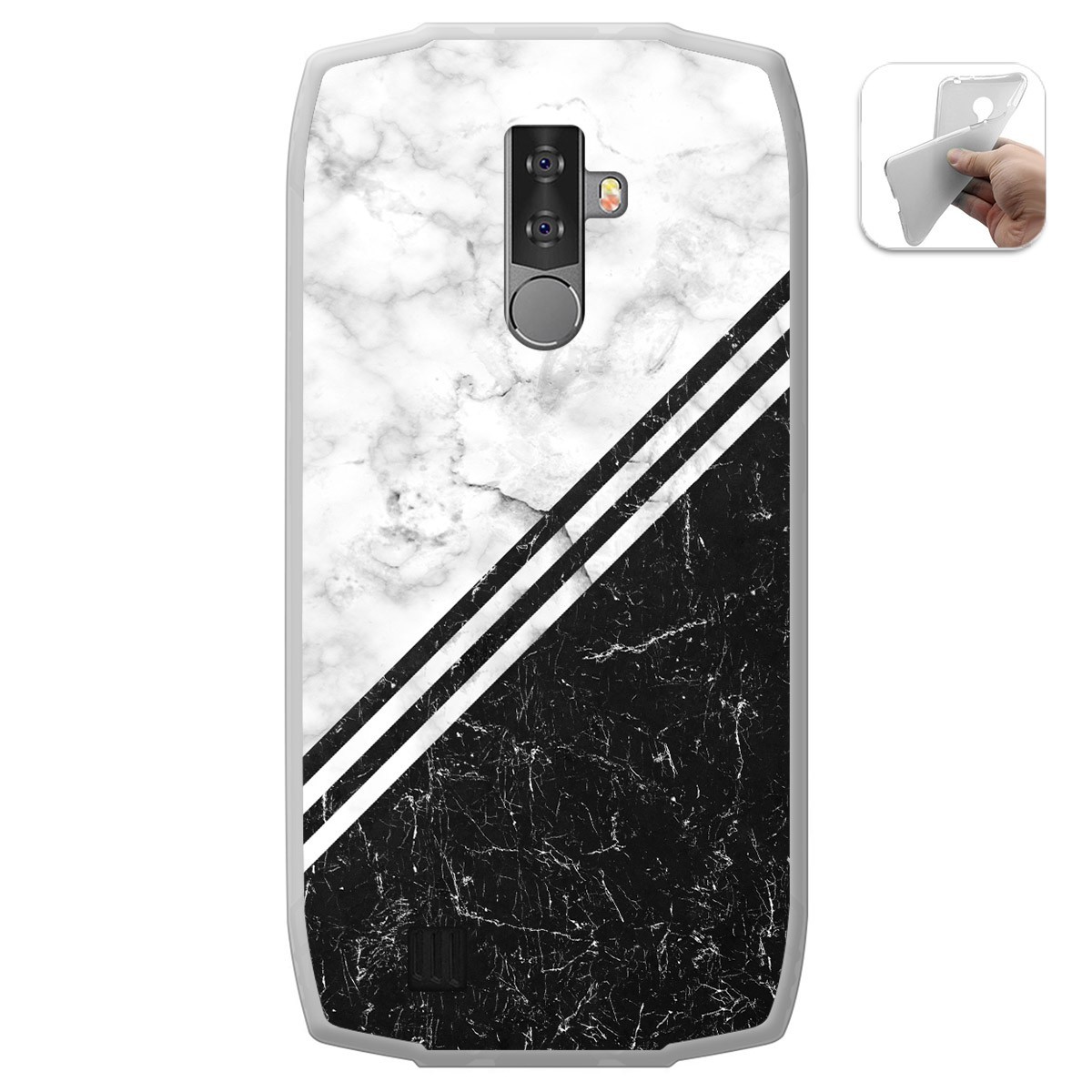 Funda Gel Tpu para Blackview BV6800 Pro diseño Mármol 01 Dibujos