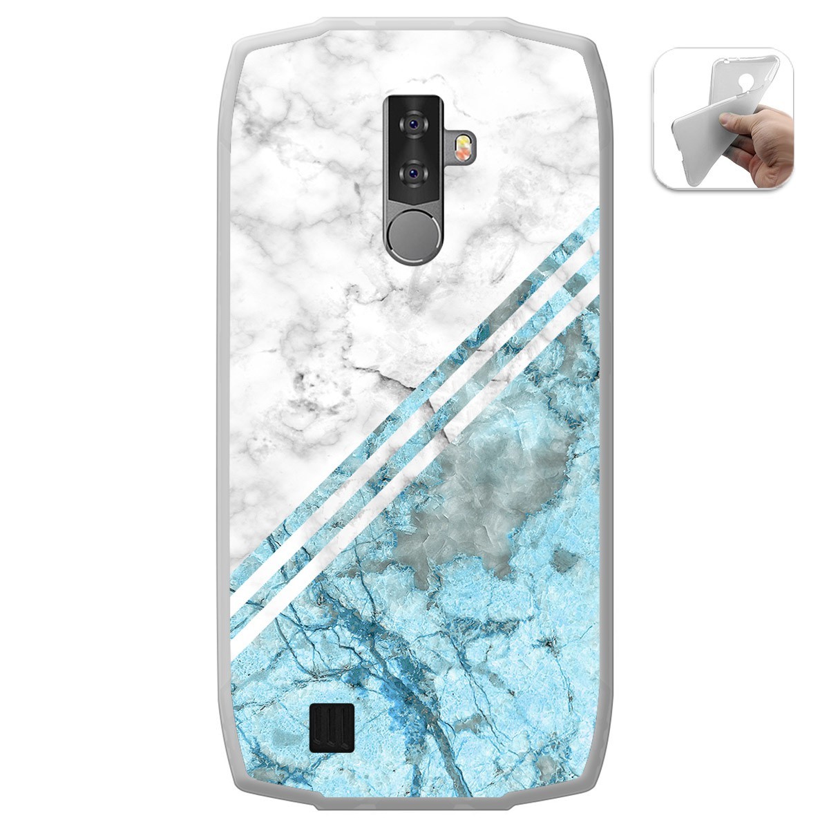 Funda Gel Tpu para Blackview BV6800 Pro diseño Mármol 02 Dibujos