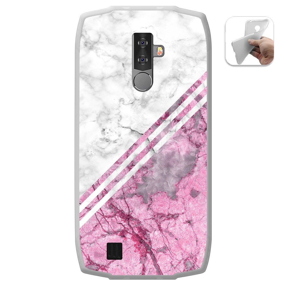 Funda Gel Tpu para Blackview BV6800 Pro diseño Mármol 03 Dibujos