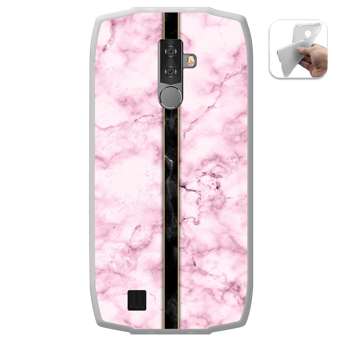 Funda Gel Tpu para Blackview BV6800 Pro diseño Mármol 04 Dibujos