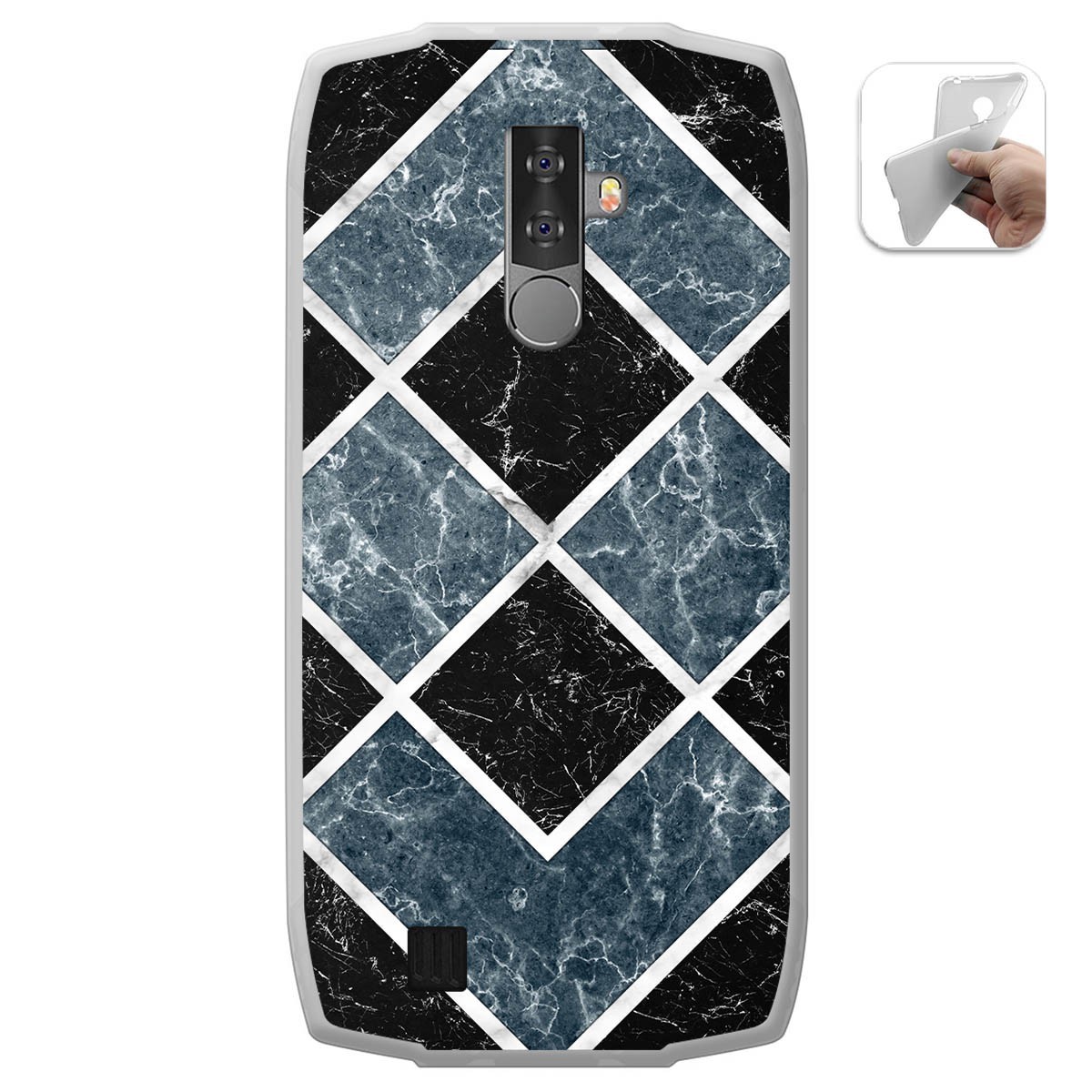 Funda Gel Tpu para Blackview BV6800 Pro diseño Mármol 06 Dibujos
